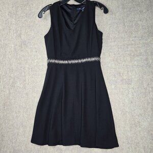 One Clothing Ladies Black Dress S Rhinestone Waist